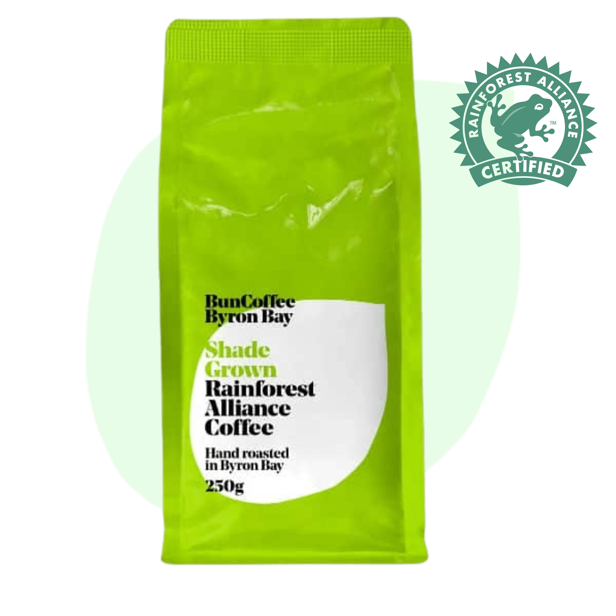 100% Shade Grown Rainforest Coffee
