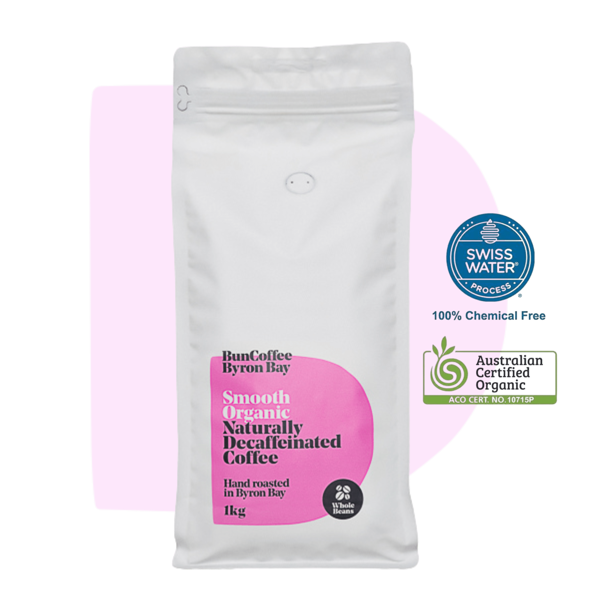 Smooth Organic Naturally Decaffeinated Coffee