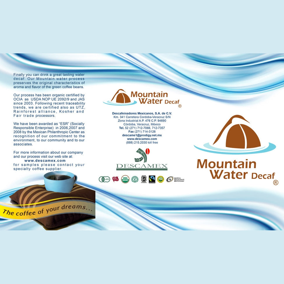Mexican Mountain Water Decaffeinated - Organic