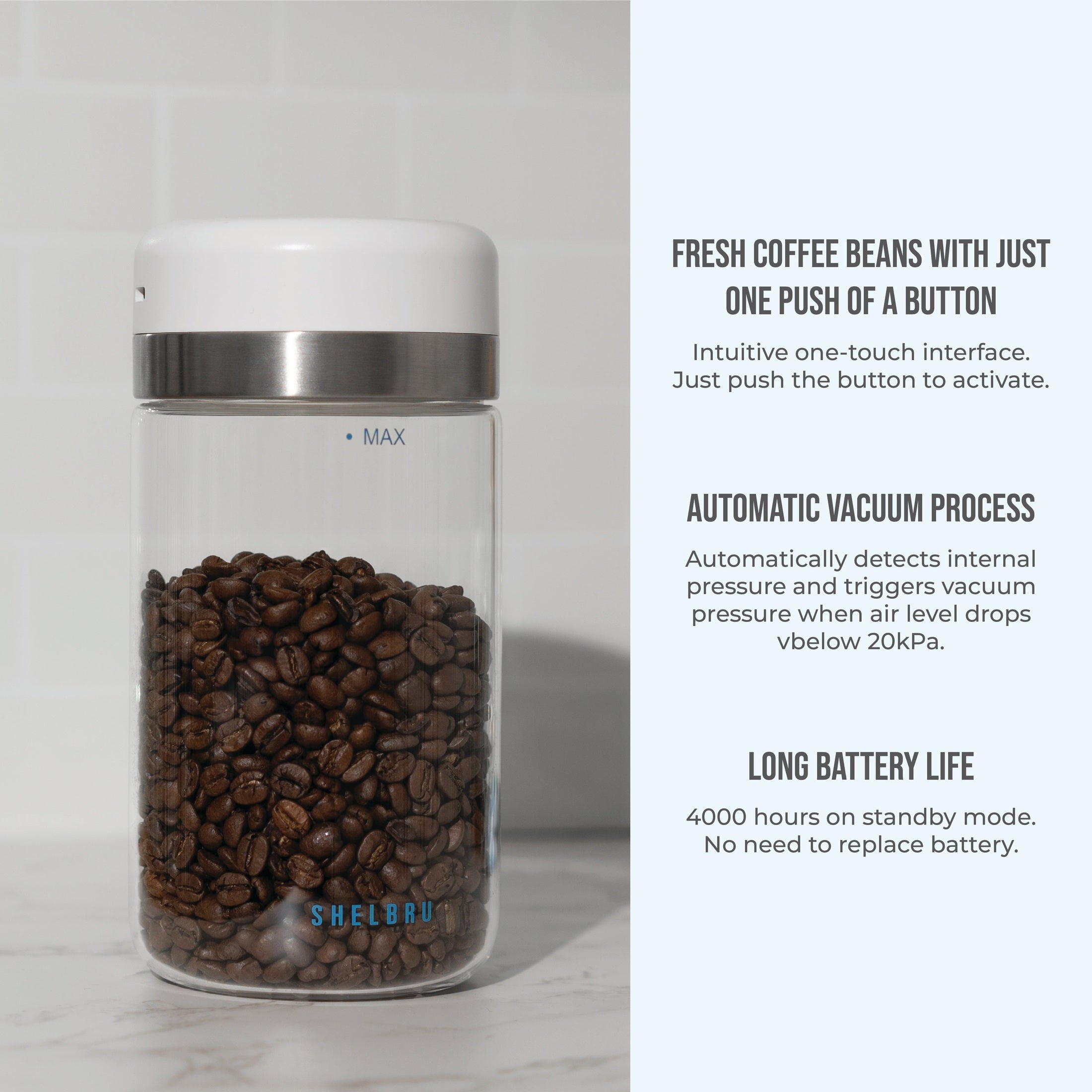 Shelbru Smart Canister - Glass