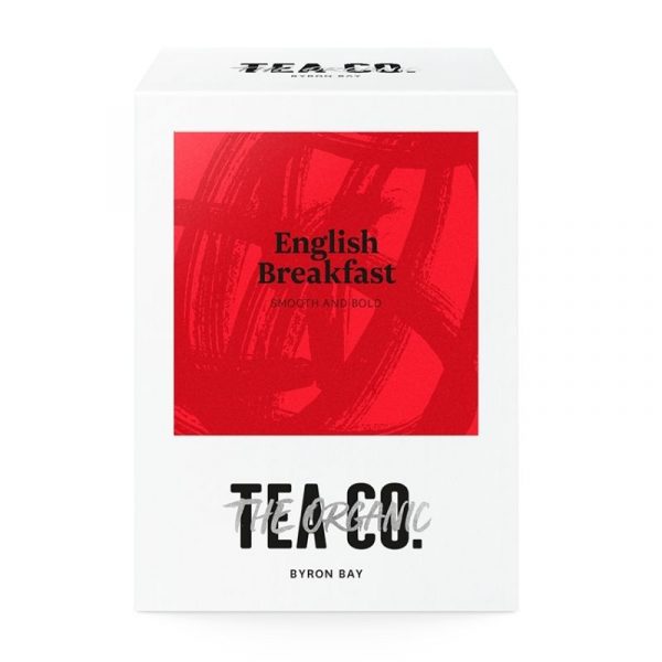 English breakfast tea blend with compostable pyramid tea bags
